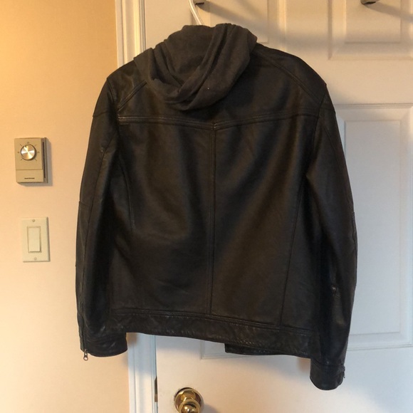 Danier real leather jacket with hood - Picture 3 of 3